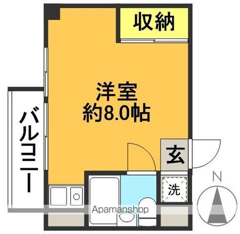 パスコマンション東松原(ワンルーム/3階)の間取り写真