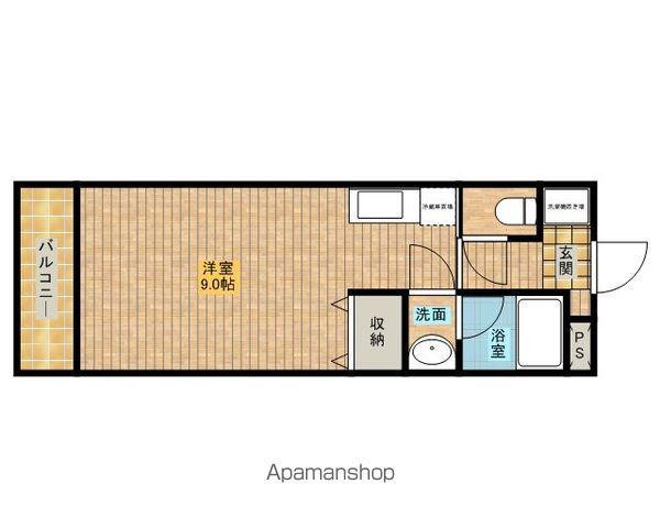 エレンシア・N(1K/2階)の間取り写真