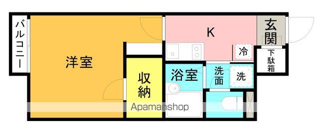 レオネクストニューライフⅡ(1K/1階)の間取り写真