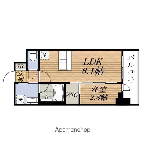 SERENITE ESAKA GRANDE(1LDK/13階)の間取り写真