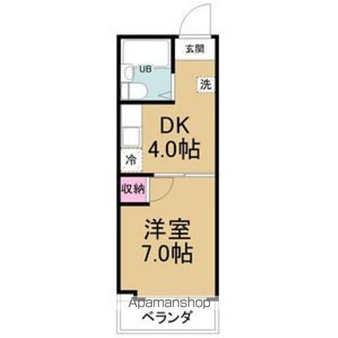 グリーンハイツ今池(1DK/4階)の間取り写真