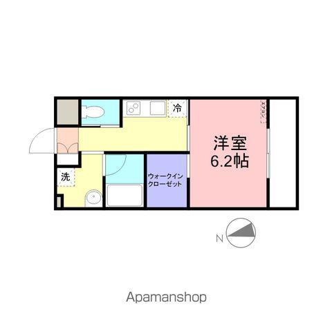 グランテラス(1K/2階)の間取り写真