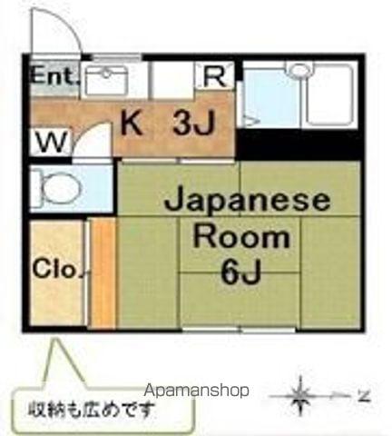 シティーコート桜台(1K/2階)の間取り写真