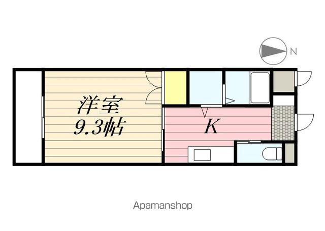 パティナA(1K/1階)の間取り写真