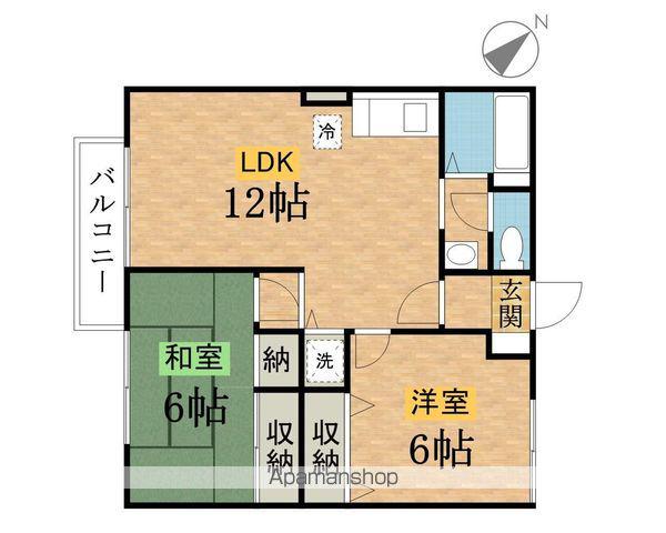 ファミールコート(2LDK/1階)の間取り写真