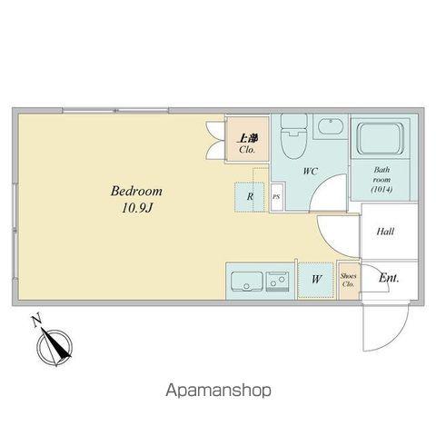 ラヴィエール清澄ガーデンテラス(ワンルーム/2階)の間取り写真