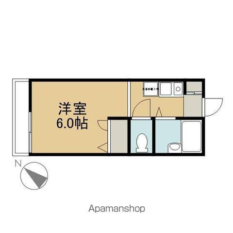 ジュネス狭山3号館(ワンルーム/2階)の間取り写真