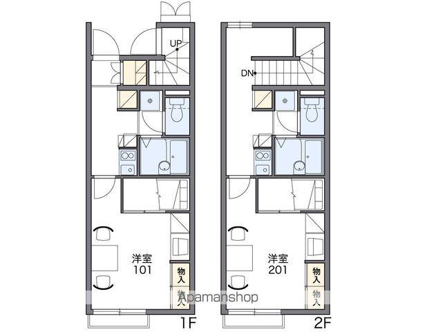 レオパレス英俊(1K/1階)の間取り写真