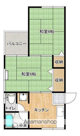 コンフォート(2K/2階)の間取り写真