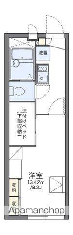 レオパレスR ヴィレッジ(1K/2階)の間取り写真