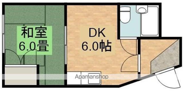 尾崎ビル(1DK/3階)の間取り写真