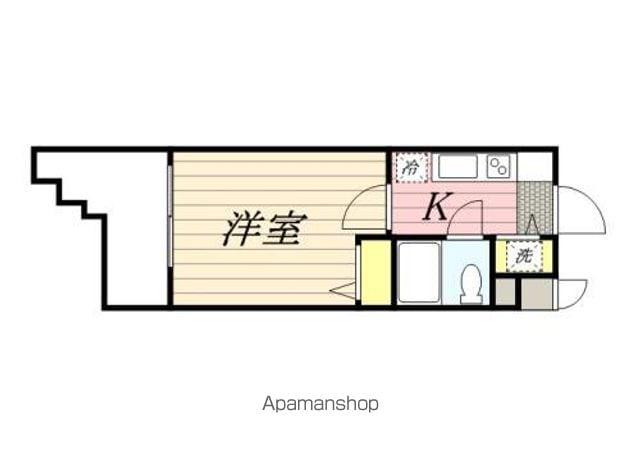 メゾン・ド・ブルーテ(ワンルーム/2階)の間取り写真
