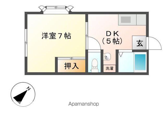 アーバンつくば32号館(1DK/1階)の間取り写真