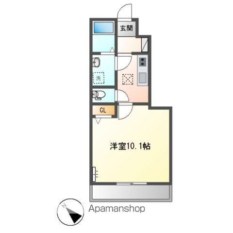 高崎線 深谷駅 徒歩21分 2階建 築12年(1K/1階)の間取り写真