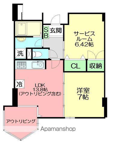 アネーロ(2LDK/2階)の間取り写真