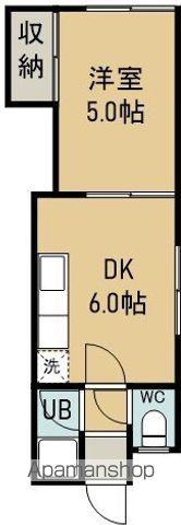 コーポはまなす(1DK/1階)の間取り写真