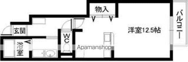 ヴィラミニョン(ワンルーム/1階)の間取り写真