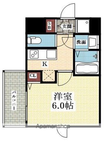 M-RESIDENCE新大阪ガーデン(1K/8階)の間取り写真