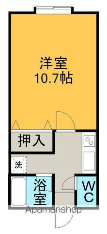 メゾンオピスⅢ(1K/1階)の間取り写真