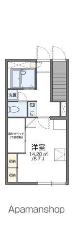 レオパレスKEYAKI Ⅰ(1K/1階)の間取り写真