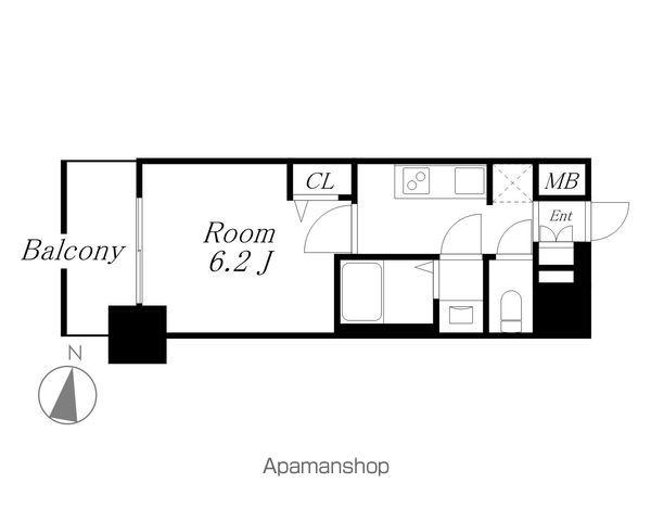 プレサンス太閤通駅前デュプル(1K/4階)の間取り写真