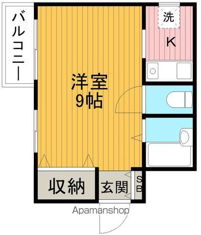 リヴァーレ待兼山(1K/2階)の間取り写真