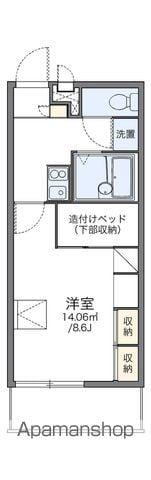 レオパレスアサクラⅢ(1K/3階)の間取り写真