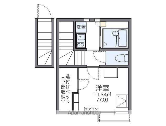 レオネクスト春日井(1K/2階)の間取り写真