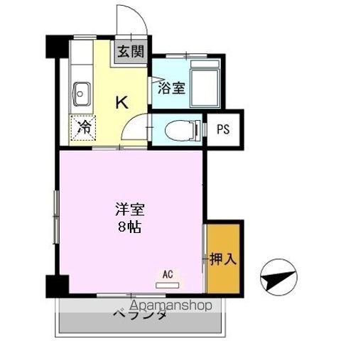 コーポ池内(1K/3階)の間取り写真