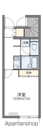レオネクストカイトネストⅡ(1K/1階)の間取り写真