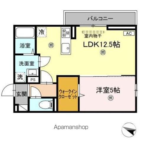 クリエ・ガーデン(1LDK/3階)の間取り写真