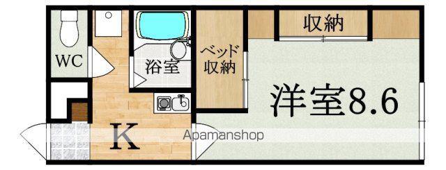 レオパレスFOND VILLAGE(1K/3階)の間取り写真