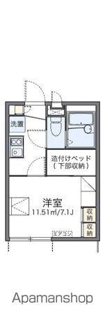 レオパレスシャルムⅡ(1K/1階)の間取り写真