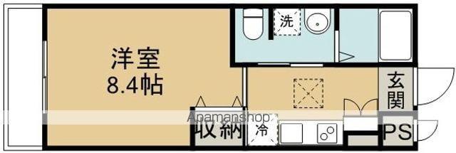 S・ひまわり(1K/1階)の間取り写真