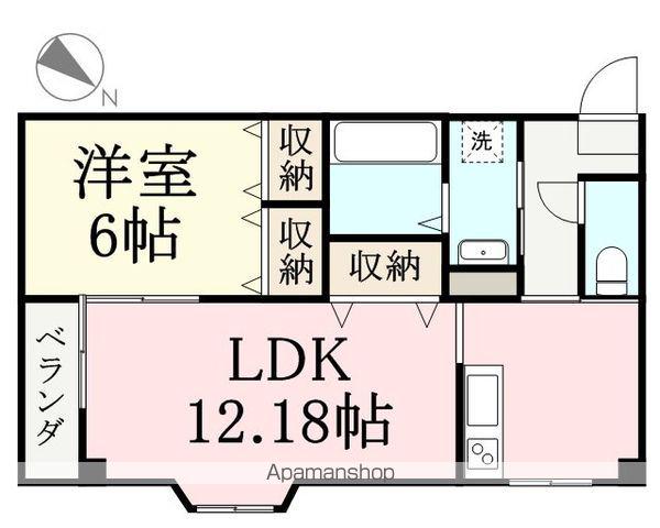 MAJOMAJO(1LDK/2階)の間取り写真