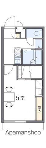 レオパレス由良(1K/2階)の間取り写真
