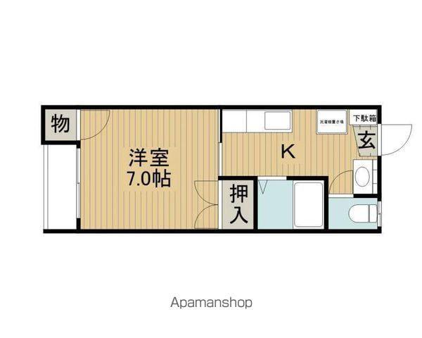 飯島Tハイツ(1K/2階)の間取り写真