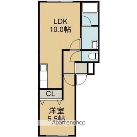 SUPREMEⅡ(1LDK/1階)の間取り写真