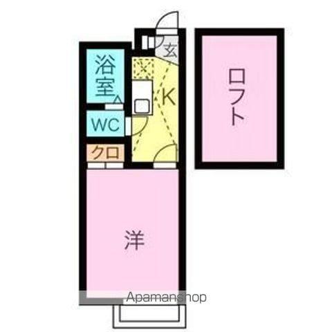 パレス御器所(1K/2階)の間取り写真