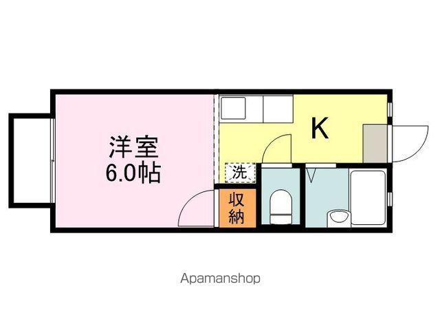 夢ハイツ(1K/1階)の間取り写真