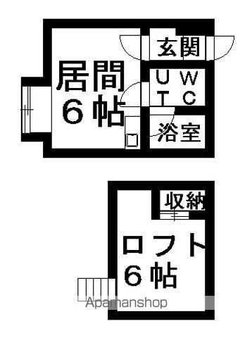 カサデ・フェリーチェ(1LDK/1階)の間取り写真