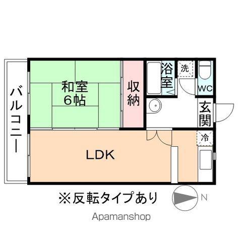 セルヴァン藍(1LDK/4階)の間取り写真