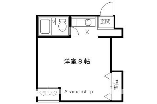 やまやすビル(1K/2階)の間取り写真