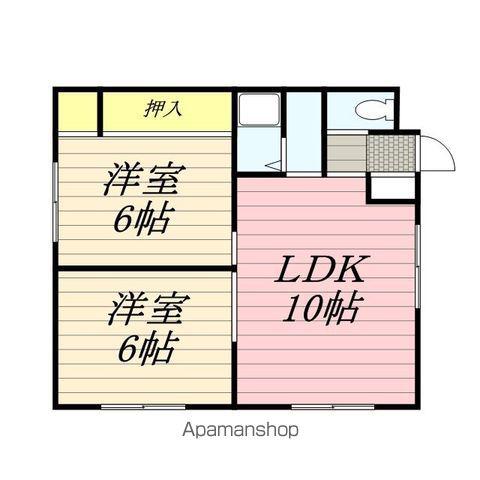 コーポ太平(2LDK/1階)の間取り写真