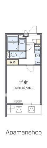 クレイノオアシスⅡ(1K/2階)の間取り写真