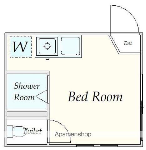 グレースファイン(ワンルーム/1階)の間取り写真
