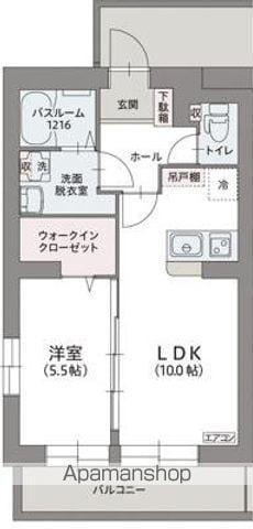 リデンテ(1LDK/5階)の間取り写真