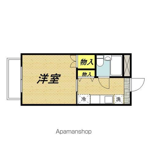 タプロコート城前(1K/2階)の間取り写真