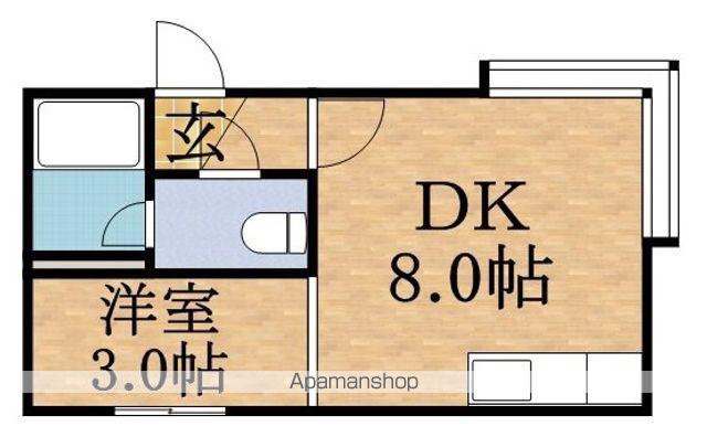 エスポアール壱番館(1DK/1階)の間取り写真
