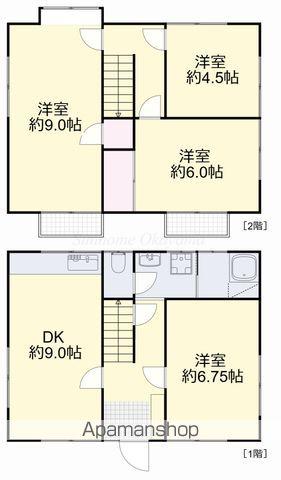 吉備線 大安寺駅 徒歩21分 2階建 築43年(4DK)の間取り写真